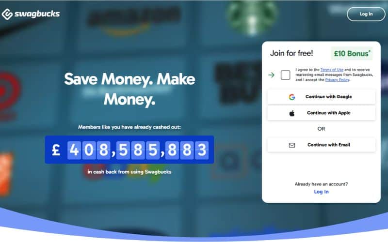 Swagbucks website